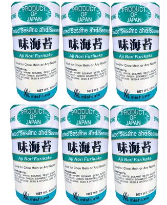 Mishima Aji Nori Furikake (Seasoned Mix), 1.09 Oz (Pack of 6 (1.9 oz x 6 Pack))