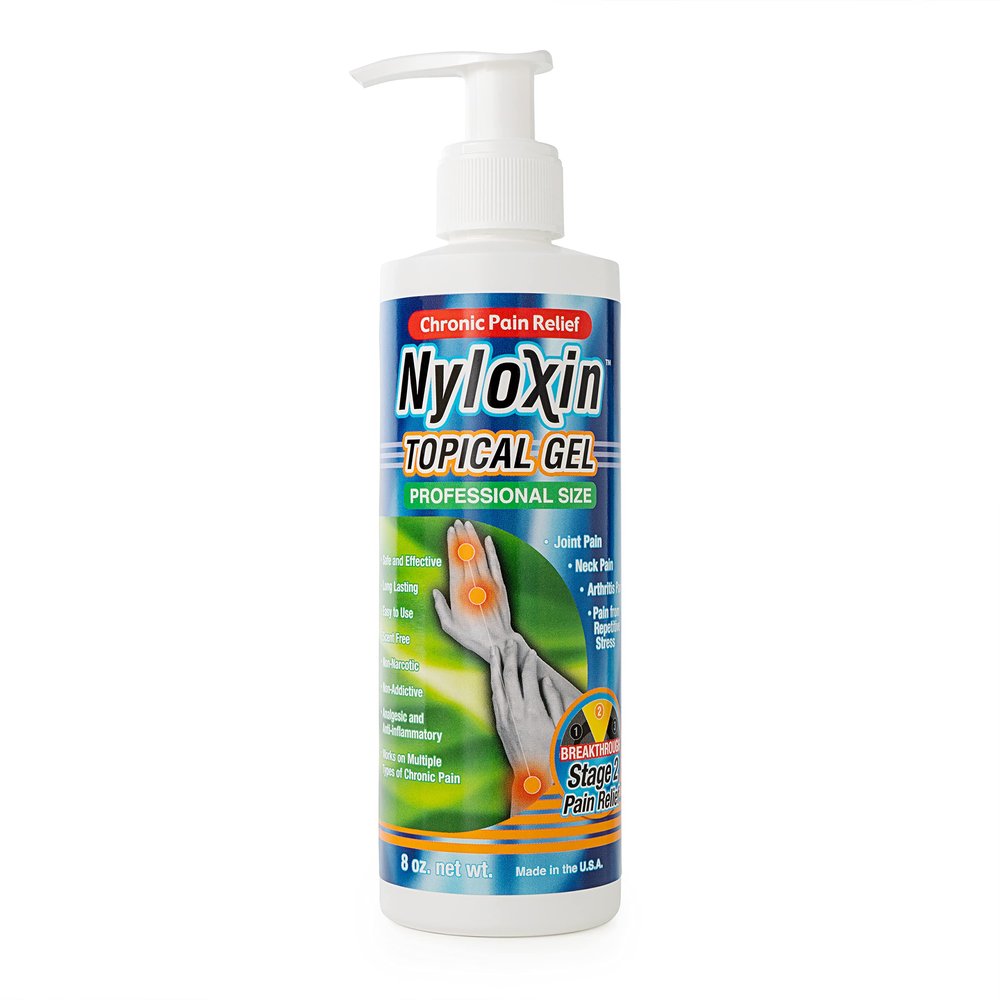 Nyloxin 8 oz Bottle Arthritis Pain Relief Gel, Back Pain Relief, Neuropathy Pain Relief, Nerve Pain Relief, Knee Pain Relief, Foot Pain Relief, Muscle Pain Relief, Joint Pain Relief (8 oz)