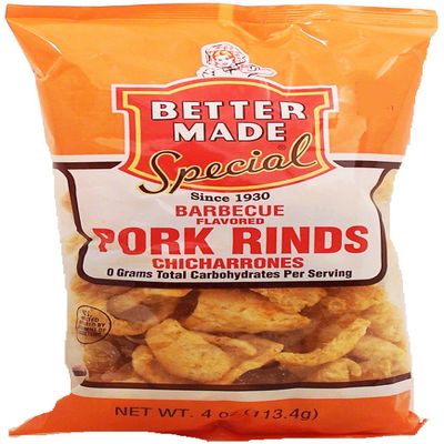 Better Made barbecue flavored pork rinds, chicharrones, 4-oz. bag