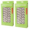 (144 per Carton) Paper Straws [Set of 2] Color: Gray view 1