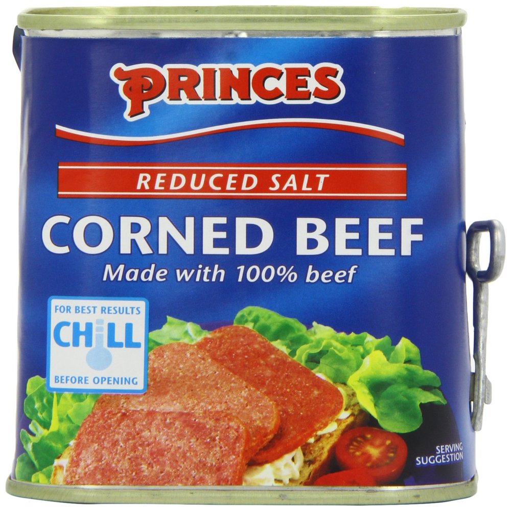 Princes Red Salt Corned Beef 340 g (Pack of 4)