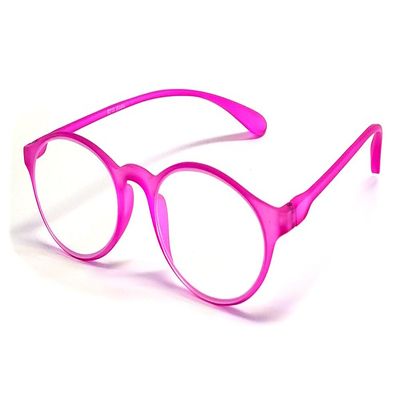 Calabria 719 Flexie Oval Flexible Reading Glasses +6.00 Fuchsia Pink Men Women Trendy Bendable Readers TR90 Durable Eyeglass