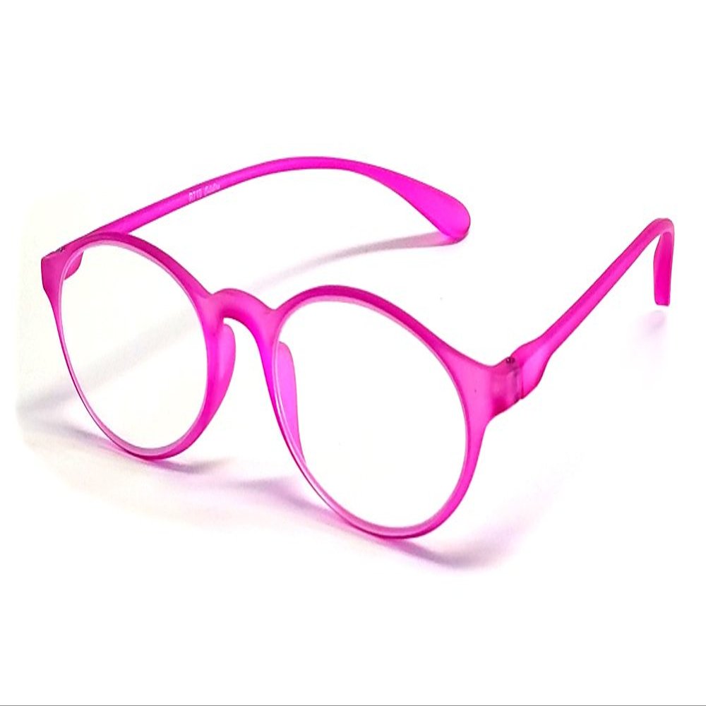 Calabria 719 Flexie Oval Flexible Reading Glasses +6.00 Fuchsia Pink Men Women Trendy Bendable Readers TR90 Durable Eyeglass