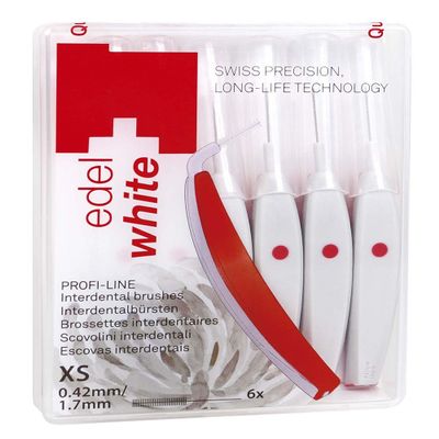 Edel+White Interdental Brushes Interdental Brushes 6 pcs White XS (0,42/1,7 mm)