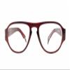Calabria 4370CB Pilot BiFocal Reading Glasses +2.25 Burgundy Red Mens Womens Trendy Bi Focal Readers Eyeglasses w/Soft Case view 2