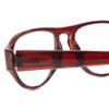 Calabria 4370CB Pilot BiFocal Reading Glasses +2.25 Burgundy Red Mens Womens Trendy Bi Focal Readers Eyeglasses w/Soft Case view 4