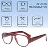 Calabria 4370CB Pilot BiFocal Reading Glasses +1.50 Burgundy Red Mens Womens Trendy Bi Focal Readers Eyeglasses w/Soft Case view 4