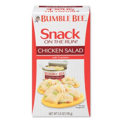BUMBLE BEE Snack on the Run! Chicken Salad with Crackers (Pack of 12 / 3.5 oz kit)