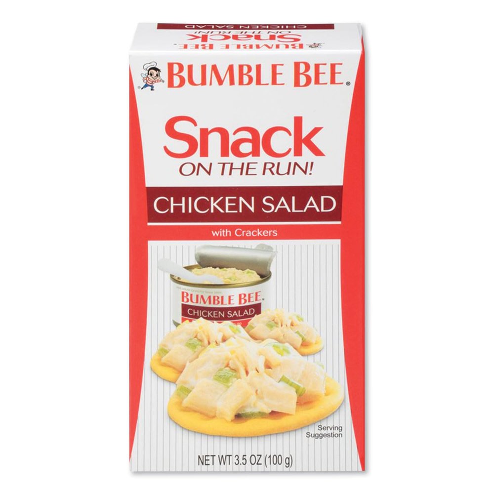 BUMBLE BEE Snack on the Run! Chicken Salad with Crackers (Pack of 12 / 3.5 oz kit)