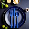 Bright Royal Blue Plastic Heavy Weight Assorted Cutlery Set (24 Pc.) - Durable & Elegant Utensils, Perfect for Parties, Events, and Everyday Use view 3