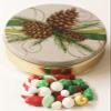 Scott's Cakes Chocolate Deluxe Mix in a Small Festive Pinecone Tin view 1