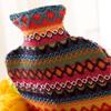 Fashy Hot Water Bottle with Cover Peru-Design Pink/ Brown 2 L view 2