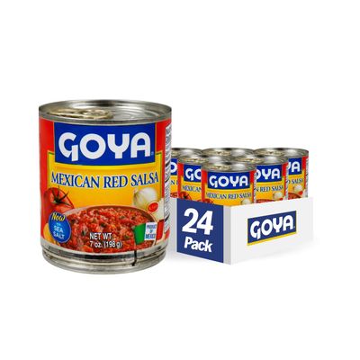 Goya Foods Salsa Roja, Mexican Red Salsa, 7 Ounce (Pack of 24)