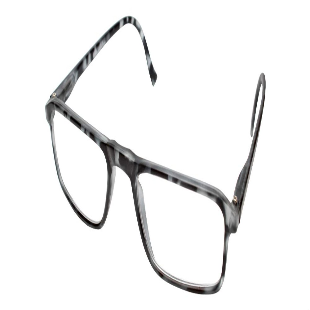 Calabria 616 Rectangular Reading Glasses +0.75 Grey Marble Men Women Designer Stylish Trendy Readers Durable Modern Eyeglass