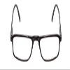 Calabria 616 Rectangular Reading Glasses +0.75 Black Men Women Designer Trendy Readers Durable Modern Eyeglass Spring Hinged view 2