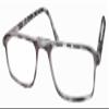 Calabria 616 Rectangular Reading Glasses +1.50 Grey Marble Men Women Designer Stylish Trendy Readers Durable Modern Eyeglass view 2