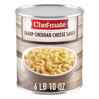 Chef-mate Sharp Cheddar Cheese Sauce and Queso, Superbowl Party Supply, 6 lb 10 oz (# 10 Can Bulk)