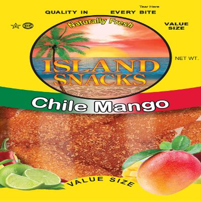 Island Snacks  Dried Chile Mango Fruit Slices  Value Size, 4 Ounces (Pack of 6)  Quality In Every Bite