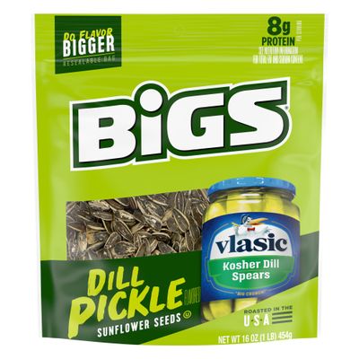 Bigs Vlasic Dill Pickle Sunflower Seeds, 16-Ounce