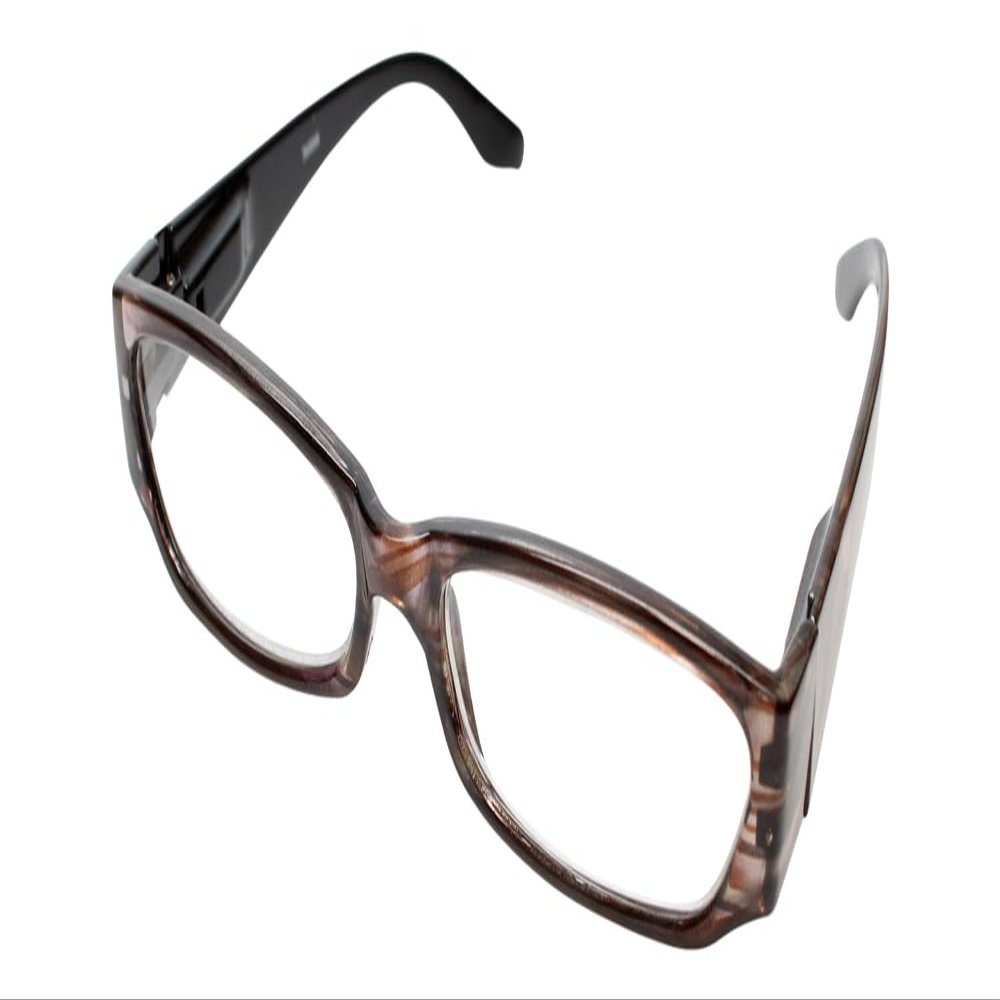 Calabria 738 Reading Glasses +1.50 Taupe Beige Womens Colorful Trendy Readers Stained Glass Inspired Eyeglasses w/Soft Case