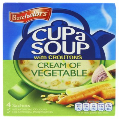 Batchelors 1 Cup A Soup, Creamy Vegetables And Croutons, 122G