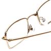 Calabria R753 Designer Rectangular Metal Reading Glasses +6.00 Gold Men Women Single Power Readers Classic Eyeglasses +6.00 view 4