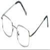 Calabria 753 Rectangle Vintage Metal Reading Glasses +0.50 Silver Men Women Designer Single Power Distortion Free Readers view 1