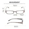 Calabria 758 Reading Glasses&Matching Chamois Case Spring Hinge Brown +0.50 view 2