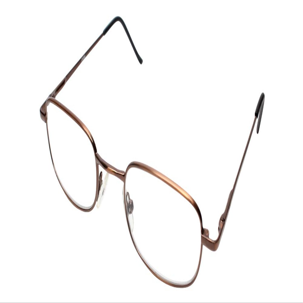 Calabria D-1 Metal Reading Glasses in Bronze +1.25