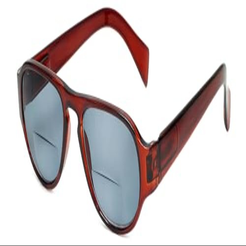 Calabria 4370SB Pilot BiFocal Reading Sunglasses +1.25 Burgundy Red/Grey Men Women Bi-Focal Sun Glass Readers Trendy Vintage