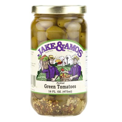 Jake & Amos - Pickled Green Tomatoes / 2 - 16 Oz. Jars