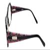 Calabria 816 Techno Optical Reading Glasses w/Hard Case in Onyx Black +0.75 view 2