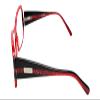 Calabria 816 Techno Optical Reading Glasses w/Hard Case in Ruby Red +1.75 view 2