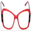 Calabria 816 Techno Optical Reading Glasses w/Hard Case in Ruby Red +1.75 view 3