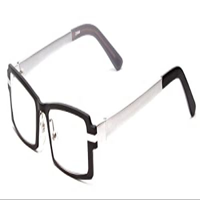 Calabria 822 Metal Reading Glasses +2.25 Black Silver Men Women Designer Eyeglasses Trendy Aluminum Readers Durable w/Case