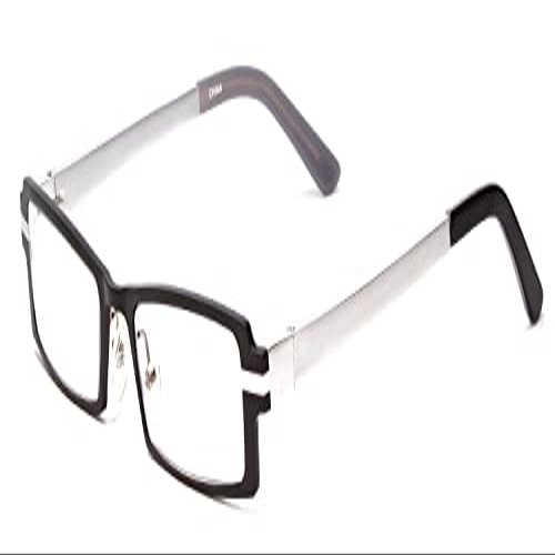Calabria 822 Metal Reading Glasses +2.25 Black Silver Men Women Designer Eyeglasses Trendy Aluminum Readers Durable w/Case