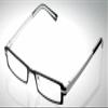 Calabria 822 Metal Reading Glasses +2.25 Black Silver Men Women Designer Eyeglasses Trendy Aluminum Readers Durable w/Case view 2