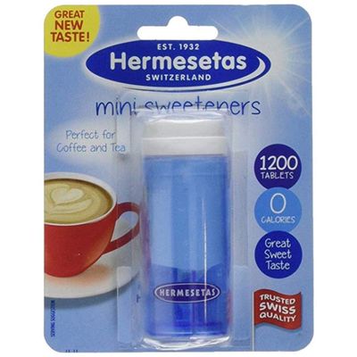 Hermesetas Three Packs Of Mini Sweetners Tablets 1200