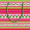 Caspari Groovy Christmas Paper Gift Bag, Small, 1 Count view 1