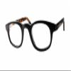 Calabria 843 Techno Optical Round Reading Glasses w/Hard Case in Black +3.25 view 1