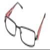 Calabria 845 Designer Women Rectangle Techno Reading Glasses with Hard Case 53mm in Black +2.25 view 1