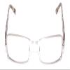 Calabria 845 Designer Women Rectangle Techno Reading Glasses with Hard Case 53mm in Gun Metal +2.00 view 3