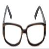 Calabria 848 Techno Optical Reading Glasses w/Hard Case in Tortoise +0.75 view 2
