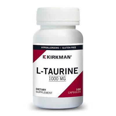 Kirkman L-Taurine 1000 mg - Hypoallergenic | 100 Vegetarian Capsules