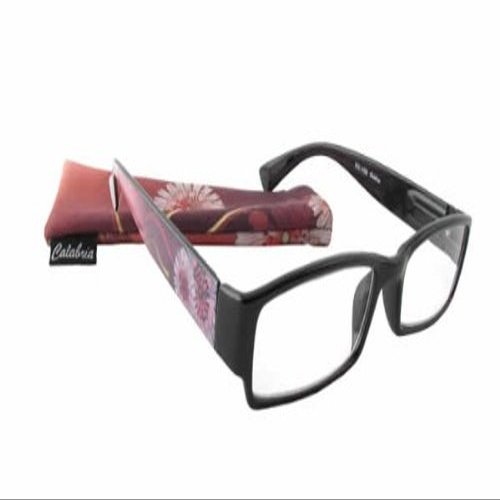 Calabria 761 Floral Print Reading Glasses +2.00 Violet Purple Women Ladies Trendy Readers Fashion Chic Eyeglass w/Soft Case
