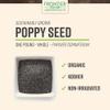 Frontier Co-op Organic Whole Poppy Seed - Poppy Seeds for Baking, Salad Dressing, Cooking - Kosher | 16 Ounce (Pack of 1) view 2