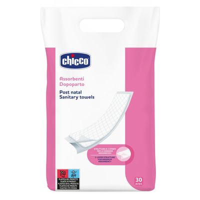 Chicco Absorbents Dopoparto A 3 Layers 30 Pieces