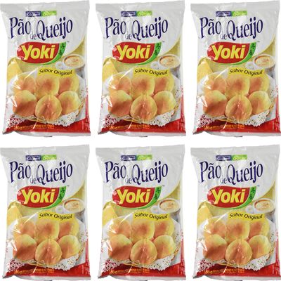 Cheese Bread Mix - Mistura para Po de Queijo - Yoki - 8.80 oz (250g) - GLUTEN-FREE - (PACK OF 06)