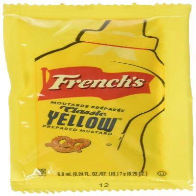 French's Mustard Packets, Gluten-Free, No High Fructose Corn Syrup On-the-go, 0.24 Fl Oz (Pack of 500)