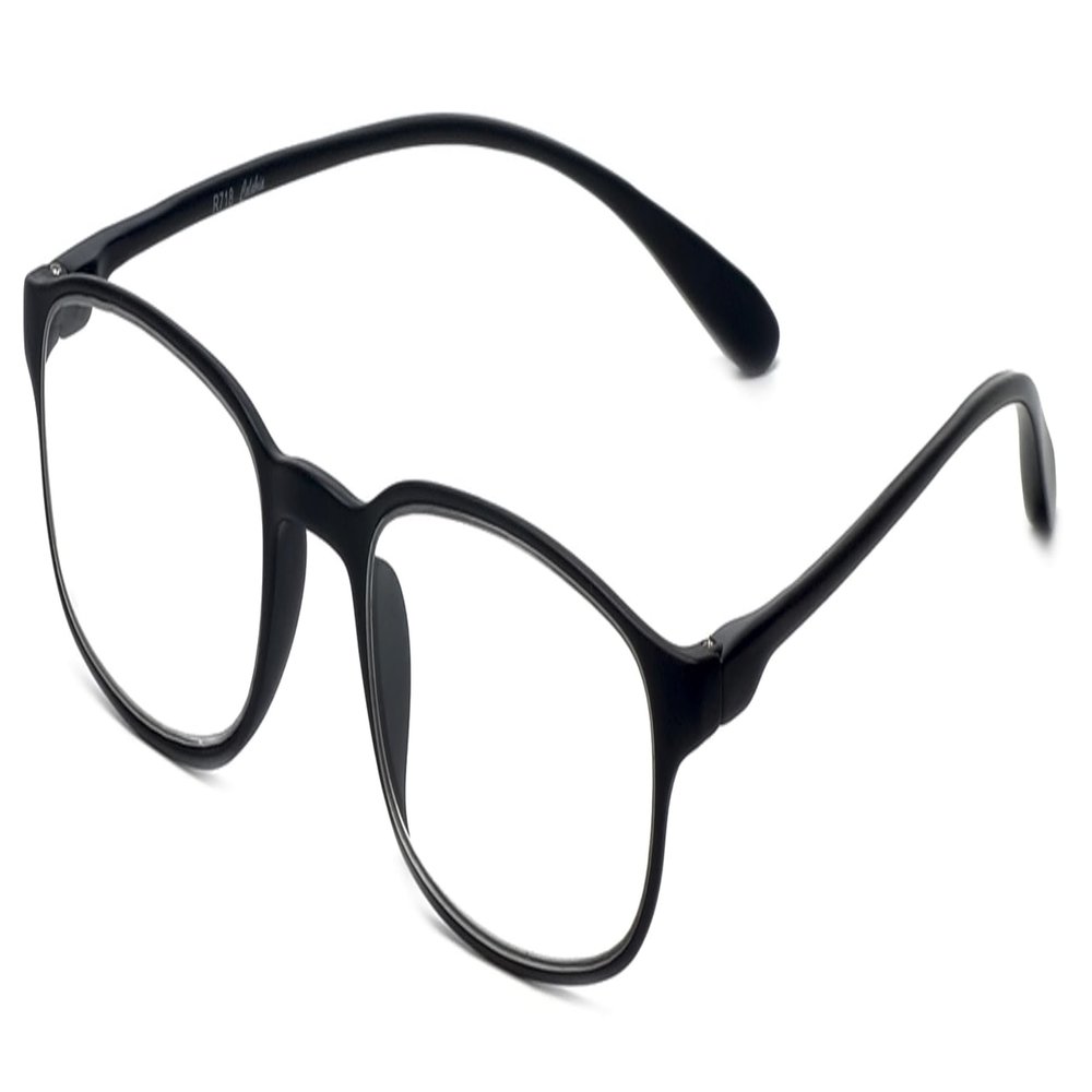 Calabria 718 Flexie Oval Reading Glasses +5.00 Ebony Men/Women Bendable Single Power Readers Flexible Durable TR90 Frame